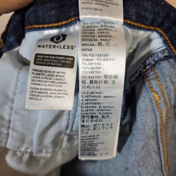 Levi's Ribcage Straight Ankle Jeans W29 L27 High Rise Button Fly Denim - Picture 9 of 9